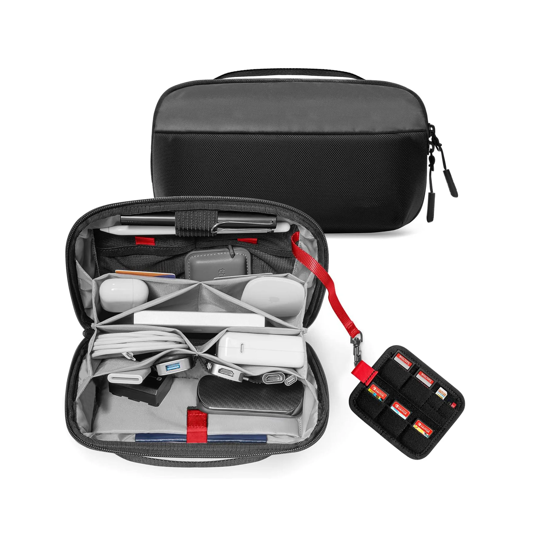 Tech Accessories For Travel - Travel Tech Organizer Pouch, Water Resistant