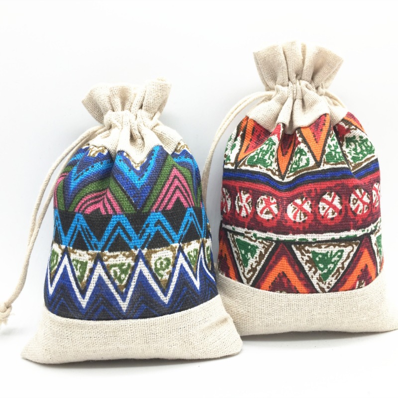 Ethnic Style Drawstring Bag Je - Travel Cable Organizer review and price