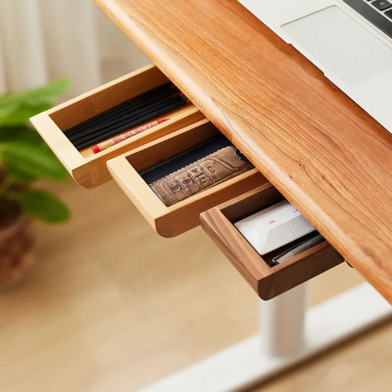 Walnut Under Desk Drawer Organ - Tech Accessories For Office Desk review and price