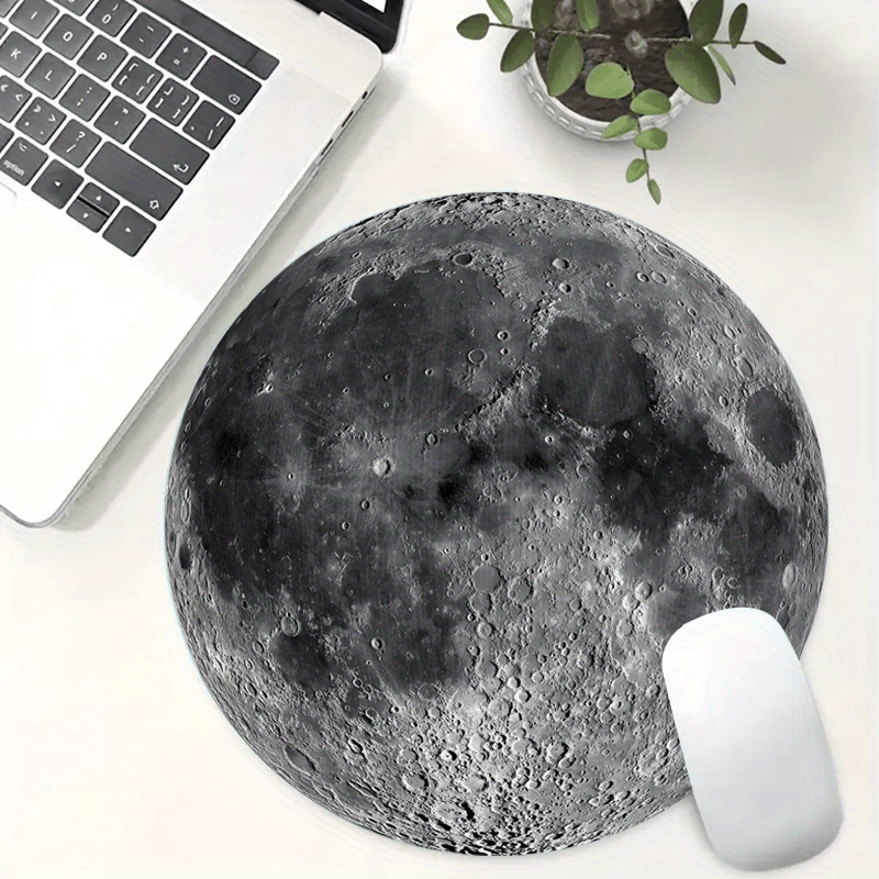 Lunar Surface Print Circle sma - Tech Accessories For Office Desk review and price