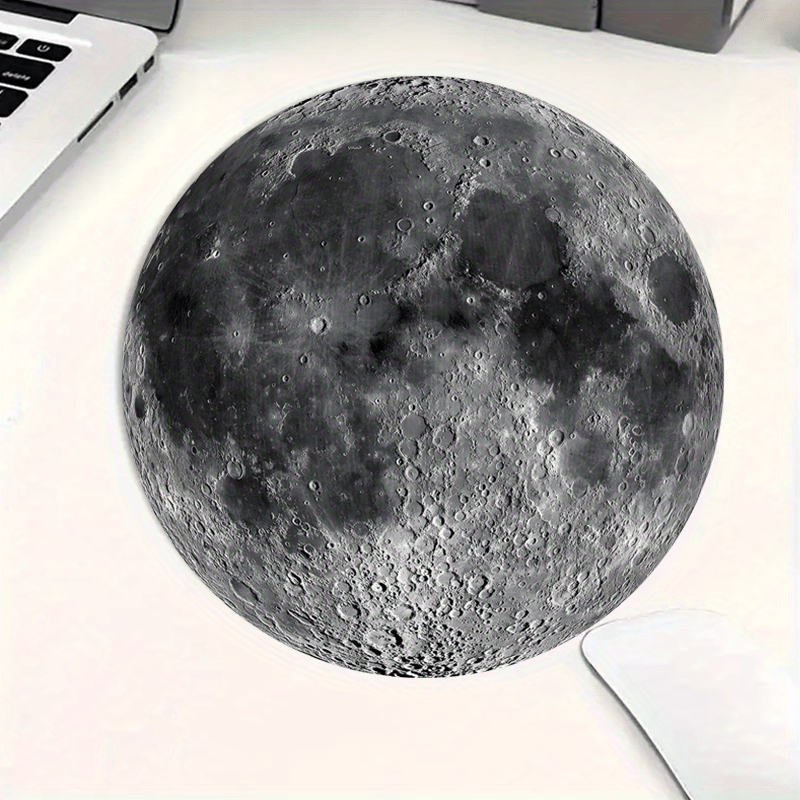 Lunar Surface Print Circle sma - Tech Accessories For Office Desk review and price