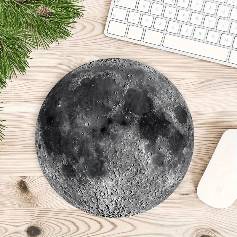 Lunar Surface Print Circle sma - Tech Accessories For Office Desk review and price