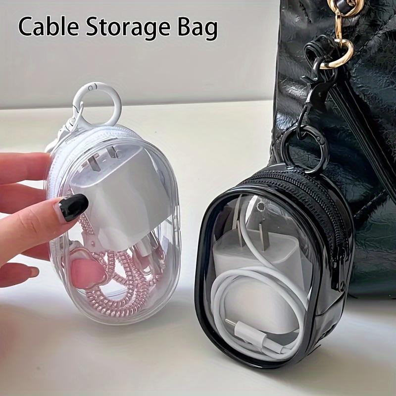 Portable Mini Clear Zipper Sto - Travel Cable Organizer review and price