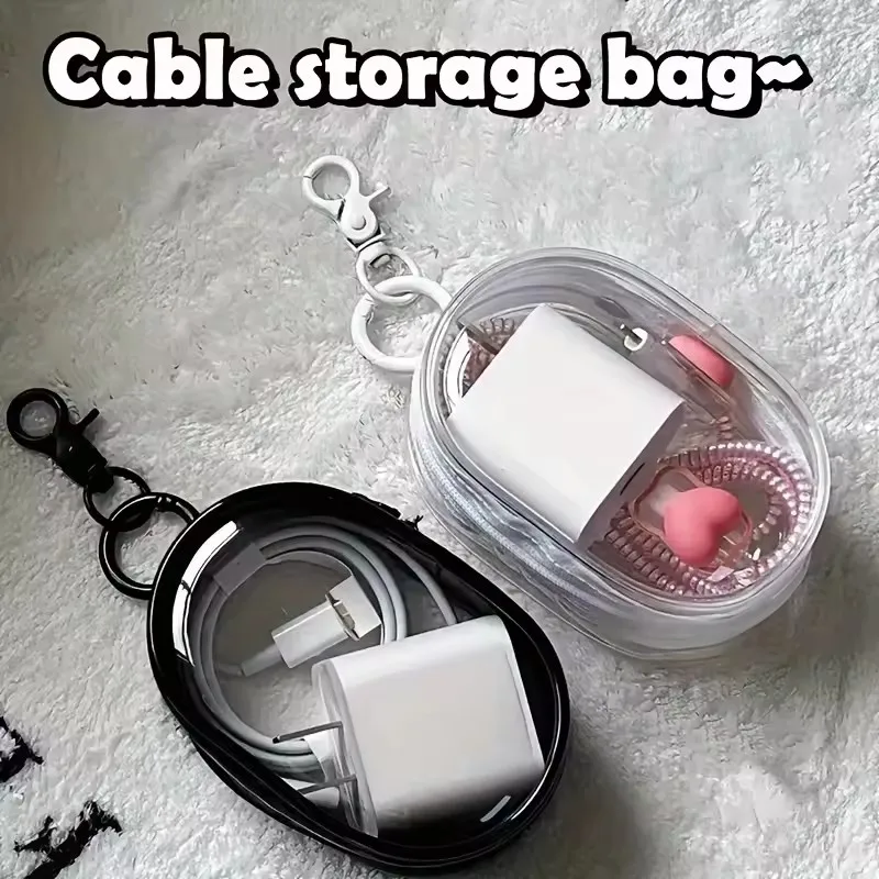 Portable Mini Clear Zipper Sto - Travel Cable Organizer review and price