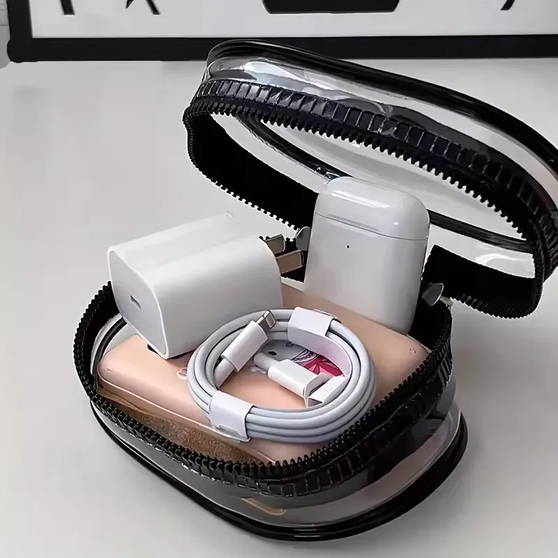 Portable Mini Clear Zipper Sto - Travel Cable Organizer review and price