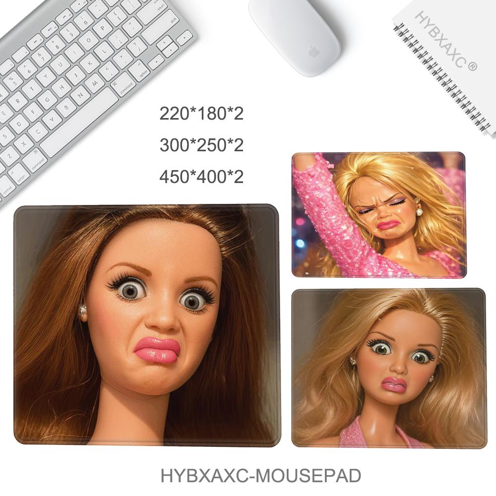 Cute Funny Doll Face Mouse Pad - Tech Accessories For Office Desk review and price