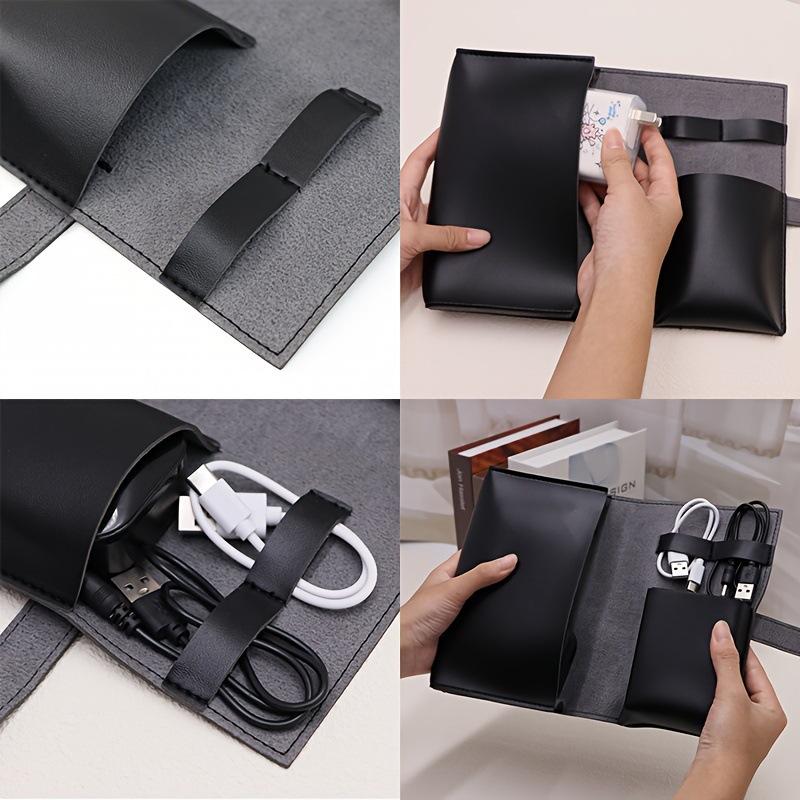 1PC PU Leather Multi-Compartme - Tech Accessories For Travel review and price