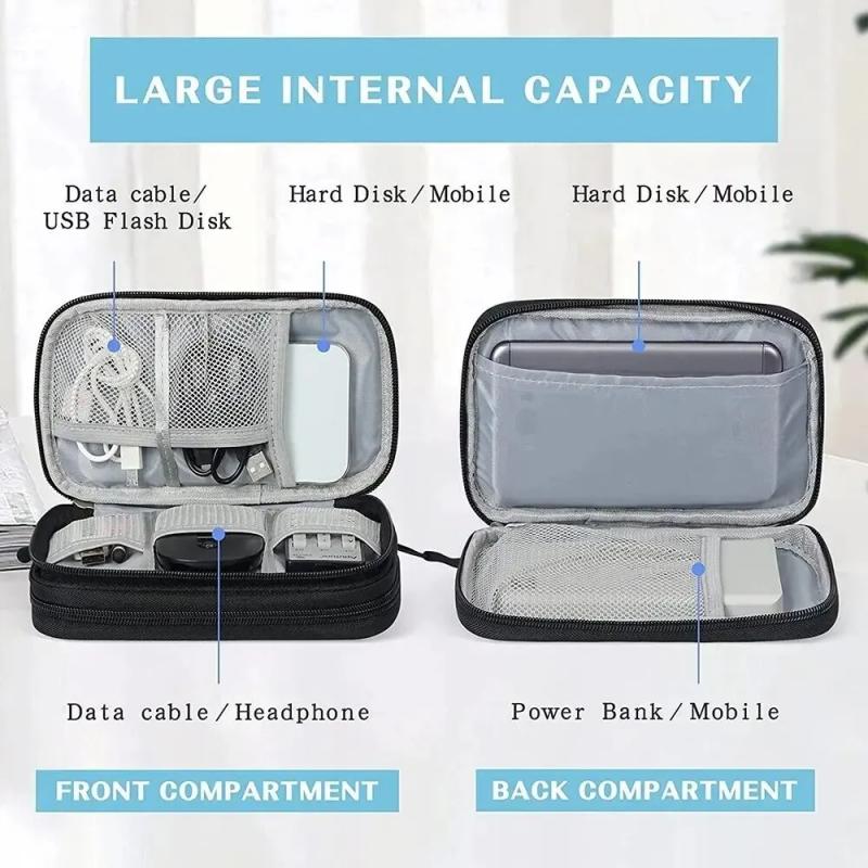 1PCS Grey/Black/Pink/Navy NEW  - Travel Cable Organizer review and price