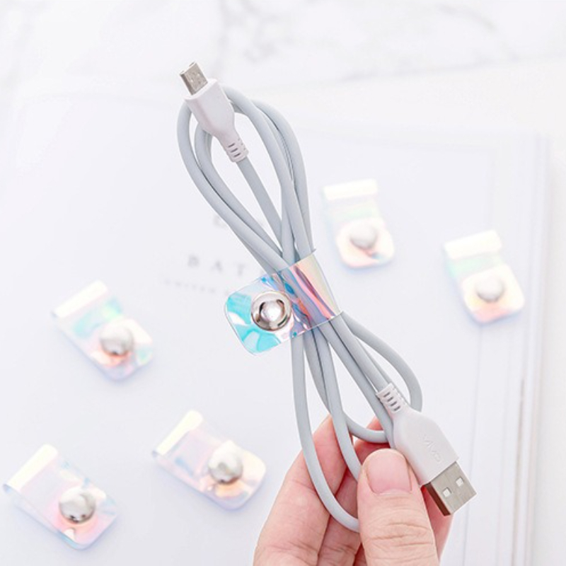 5Pcs INS Laser PVC Starp Data  - Travel Cable Organizer review and price