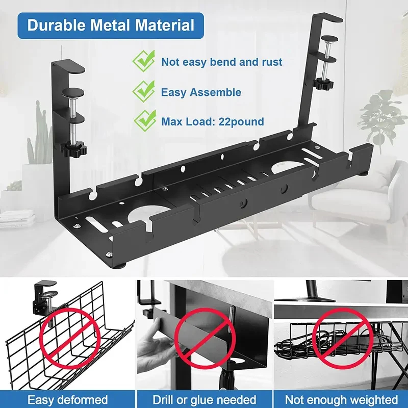 Under Table Telescopic Storage - Tech Accessories For Office Desk review and price