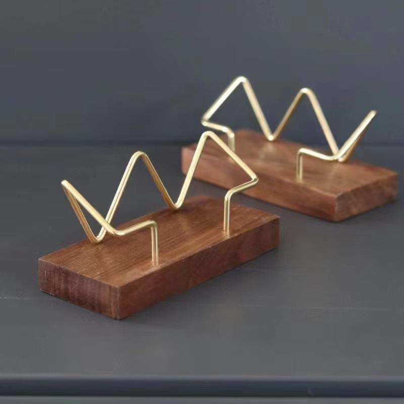 【A8】Wooden Business Card Holde - Tech Accessories For Office Desk review and price
