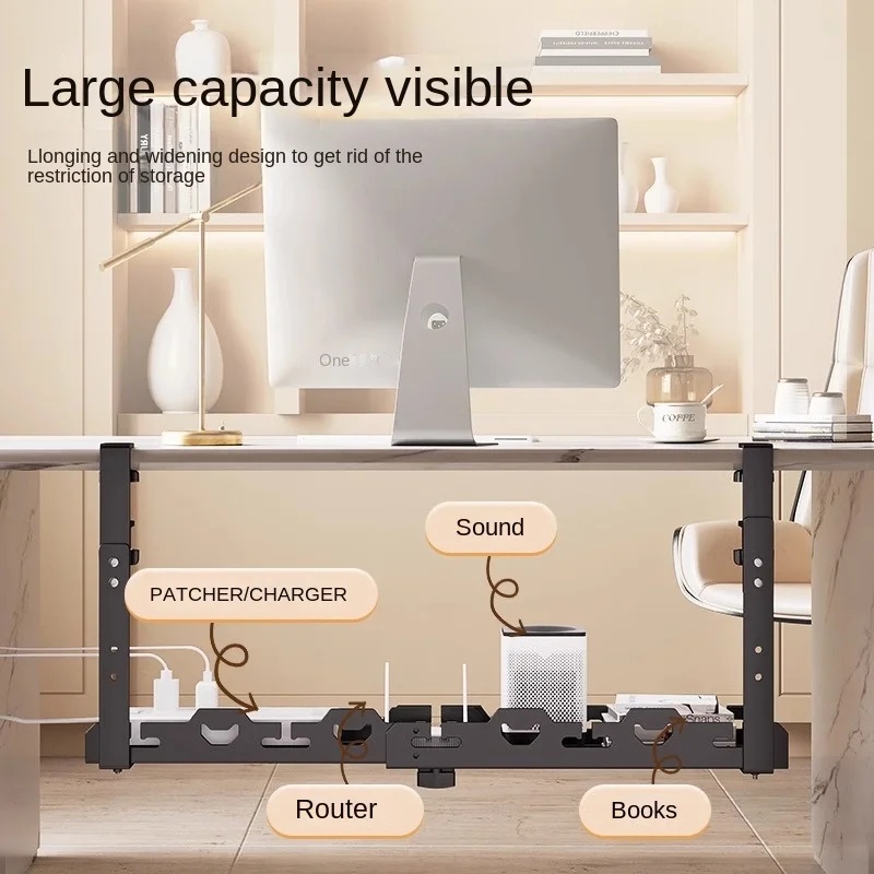 Telescopic Under Table Storage - Tech Accessories For Office Desk review and price