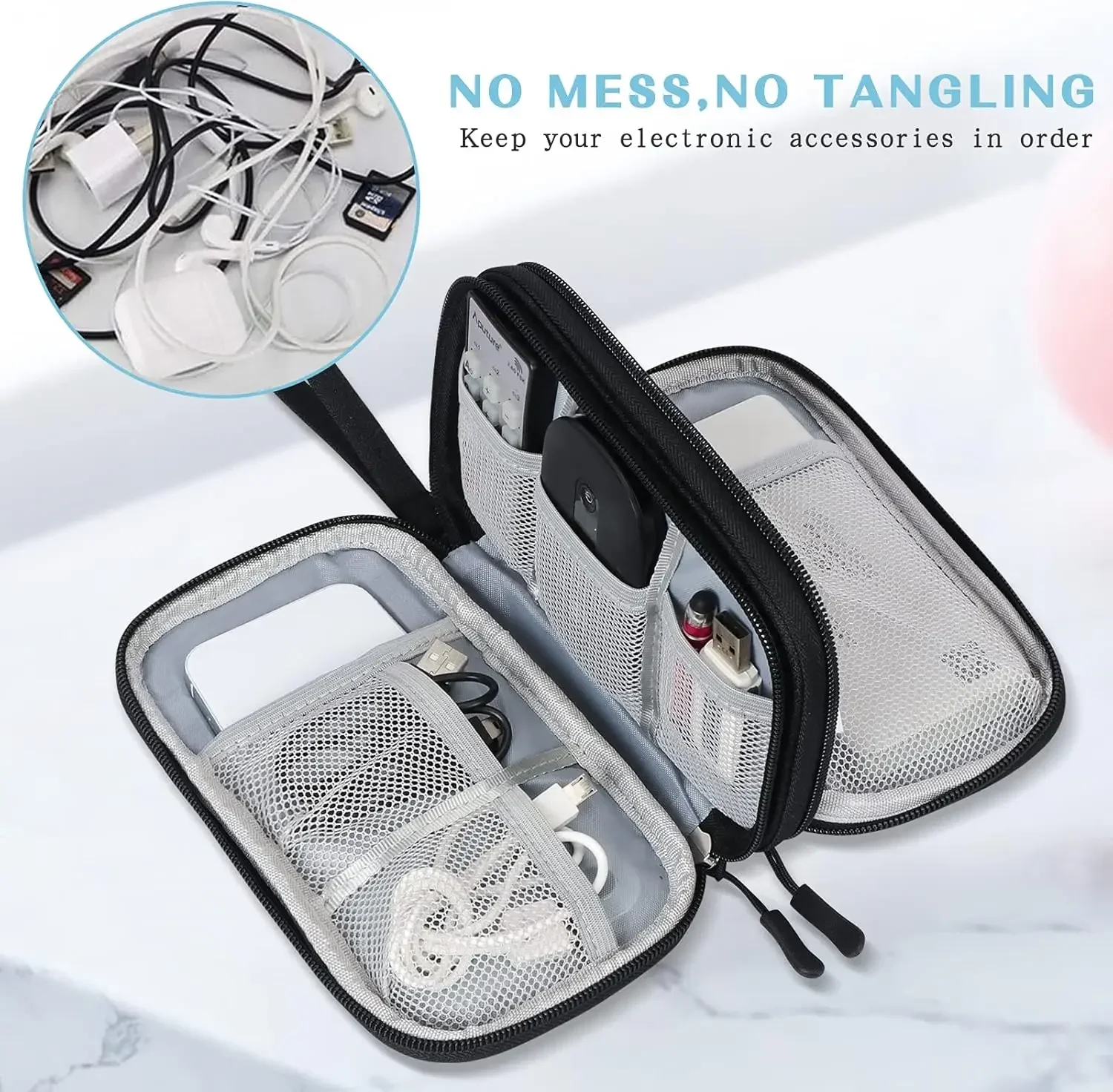 Travel Cable Bag Portable Digi - Travel Cable Organizer review and price