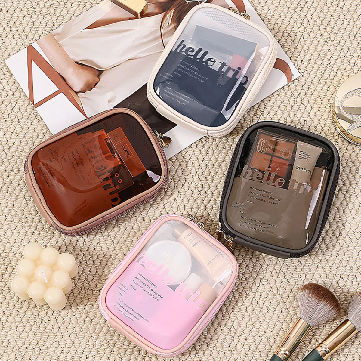 Transparent Portable Cosmetic  - Travel Cable Organizer review and price