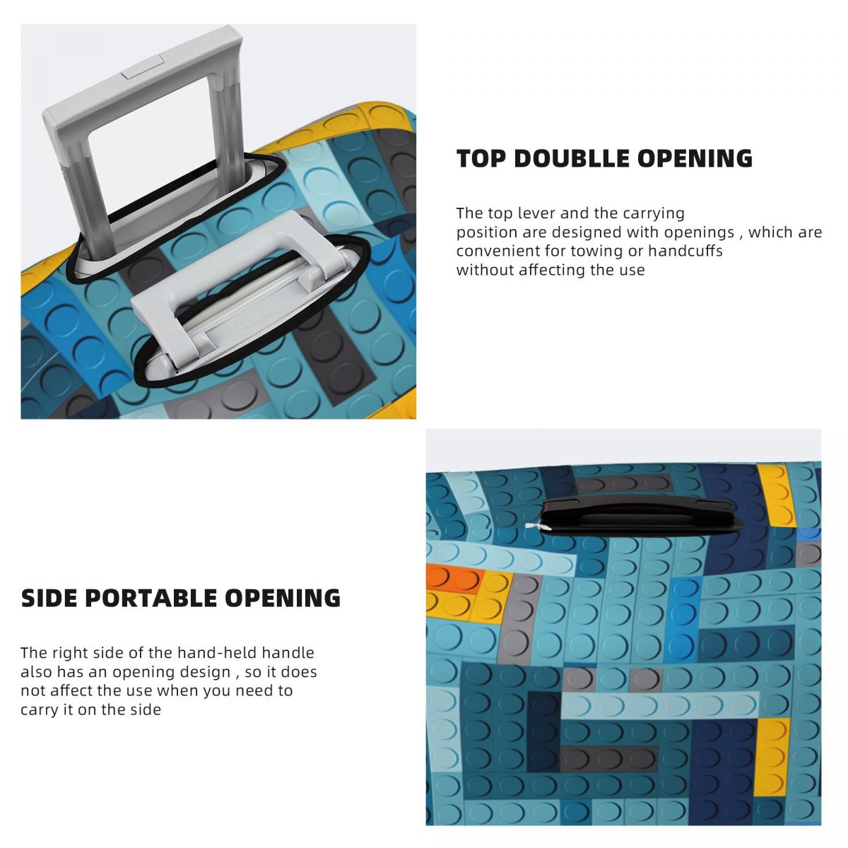 Blue Tech Pixel Building Block - Tech Accessories For Travel review and price
